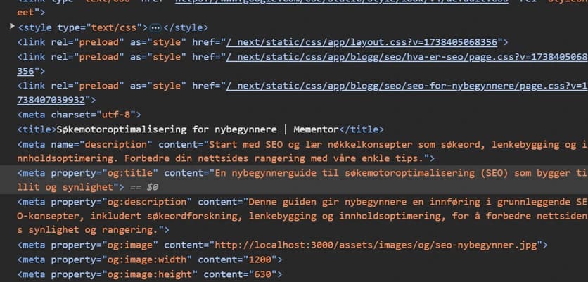 On-page SEO elements