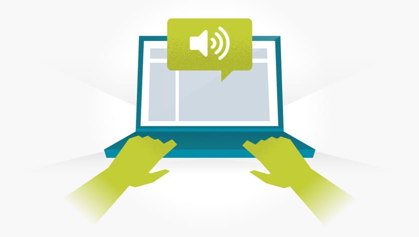 Text to speech screen reader support