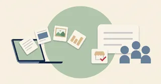 Illustration of AI in marketing, with AI as a tool for copy, ads, images and analysis