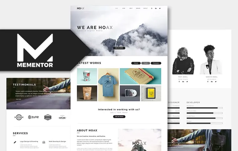 Illustration of modern web design