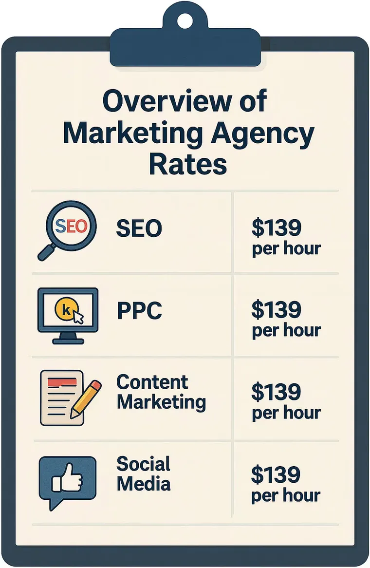 Overview of marketing agency prices