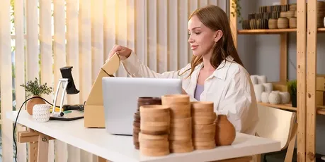 Nettbutikk på datamaskin