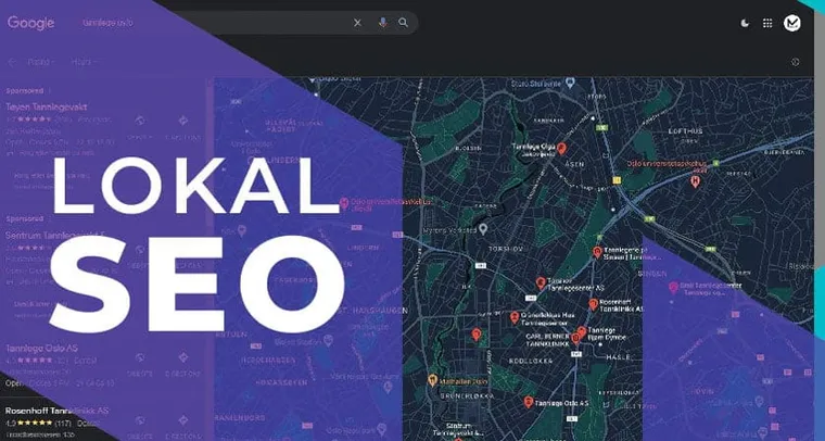 Lokal bedrift som vises i Google Maps