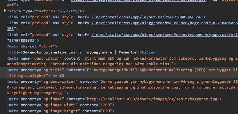 On-page SEO elements