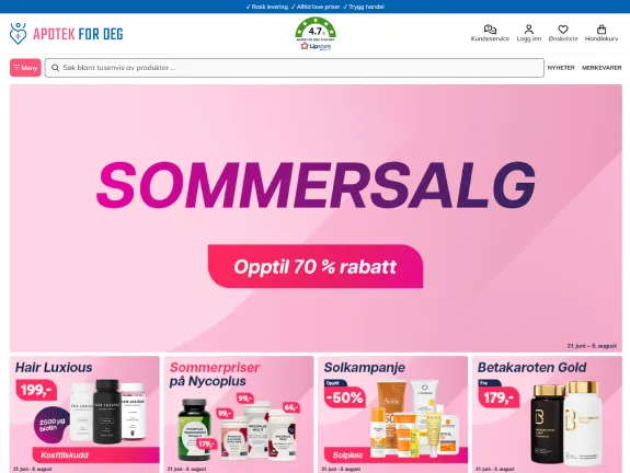 The Apotek For Deg online store