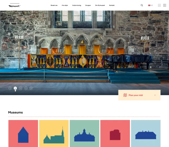 The website of Stiftelsen Bymuseet i Bergen