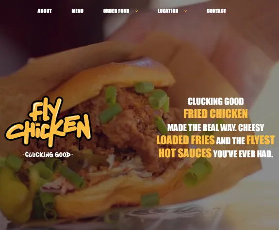 The Fly Chicken website