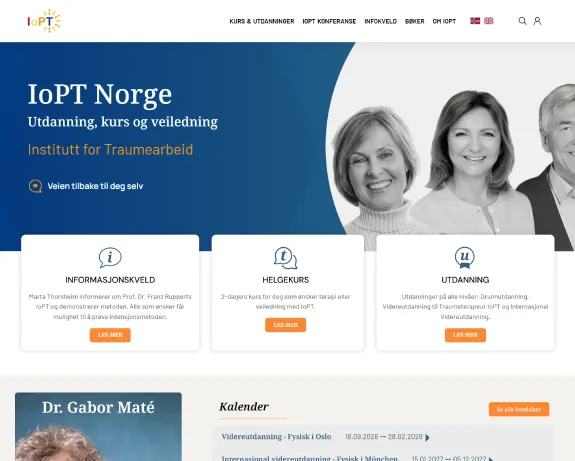The IoPT Norge website