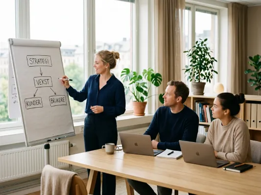 Illustrasjonsbilde: teamet i en strukturert arbeidsprosess