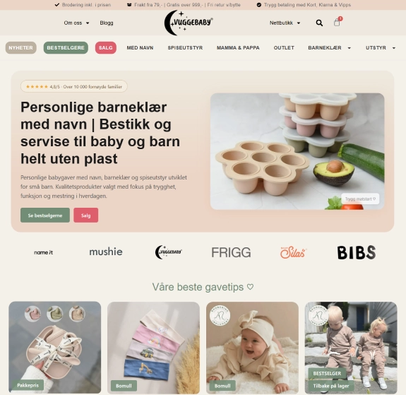 VuggeBaby-nettbutikken